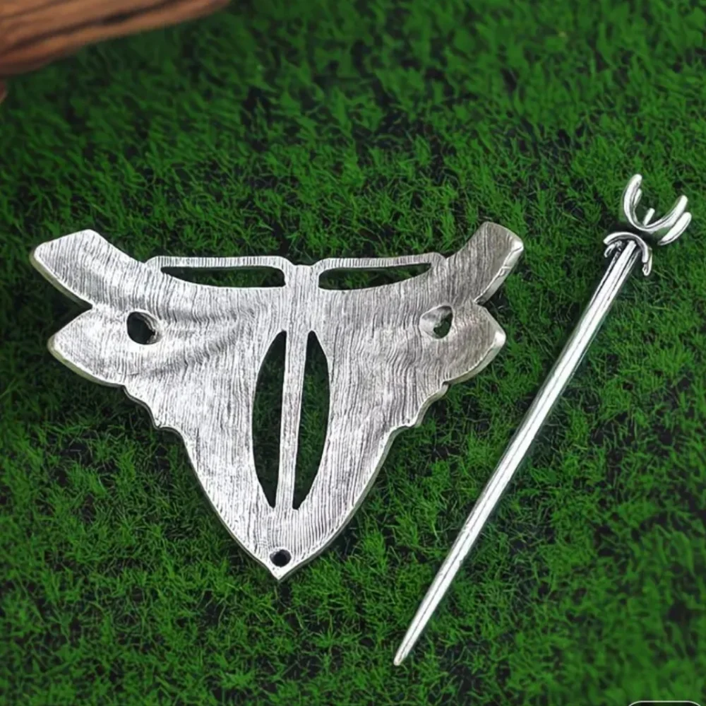 Silver Metal Dragonfly Hair Pin